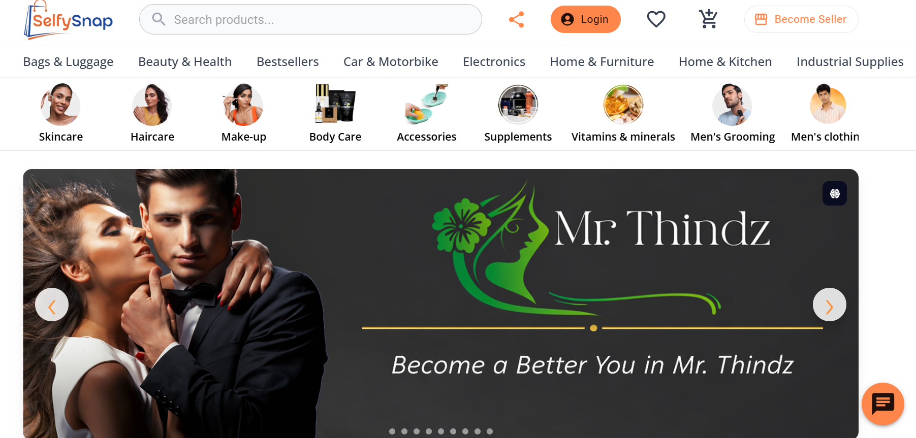 E-commerce platform storefront screenshot